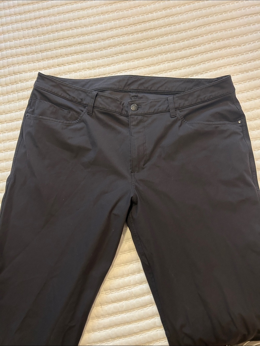 lululemon athletica Black Men's Chino-Style Performance Pants 38” waist - Picture 3 of 7